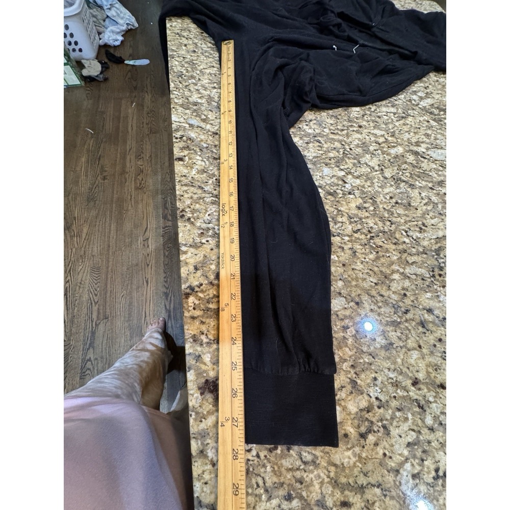 Pact Black Organic Cotton All Day Easy Boho Resort Overall Jumpsuit Size Large - Picture 8 of 9
